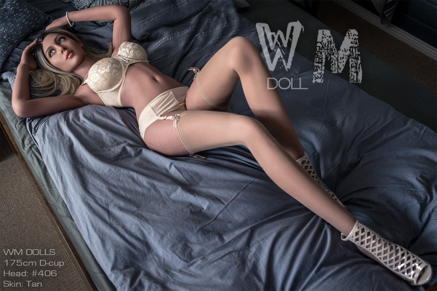 WM-175D-406 - Tan - Gel Breasts - Fixed Vagina